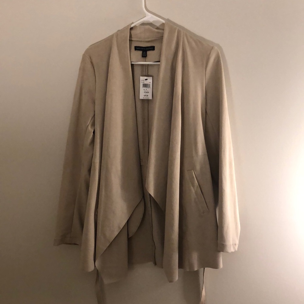 Saks Fifth Avenue Suede Tie Blazer - Size Small
